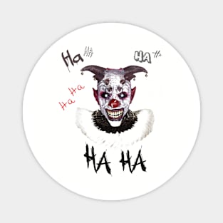 Scary Laughing Clown Halloween Magnet